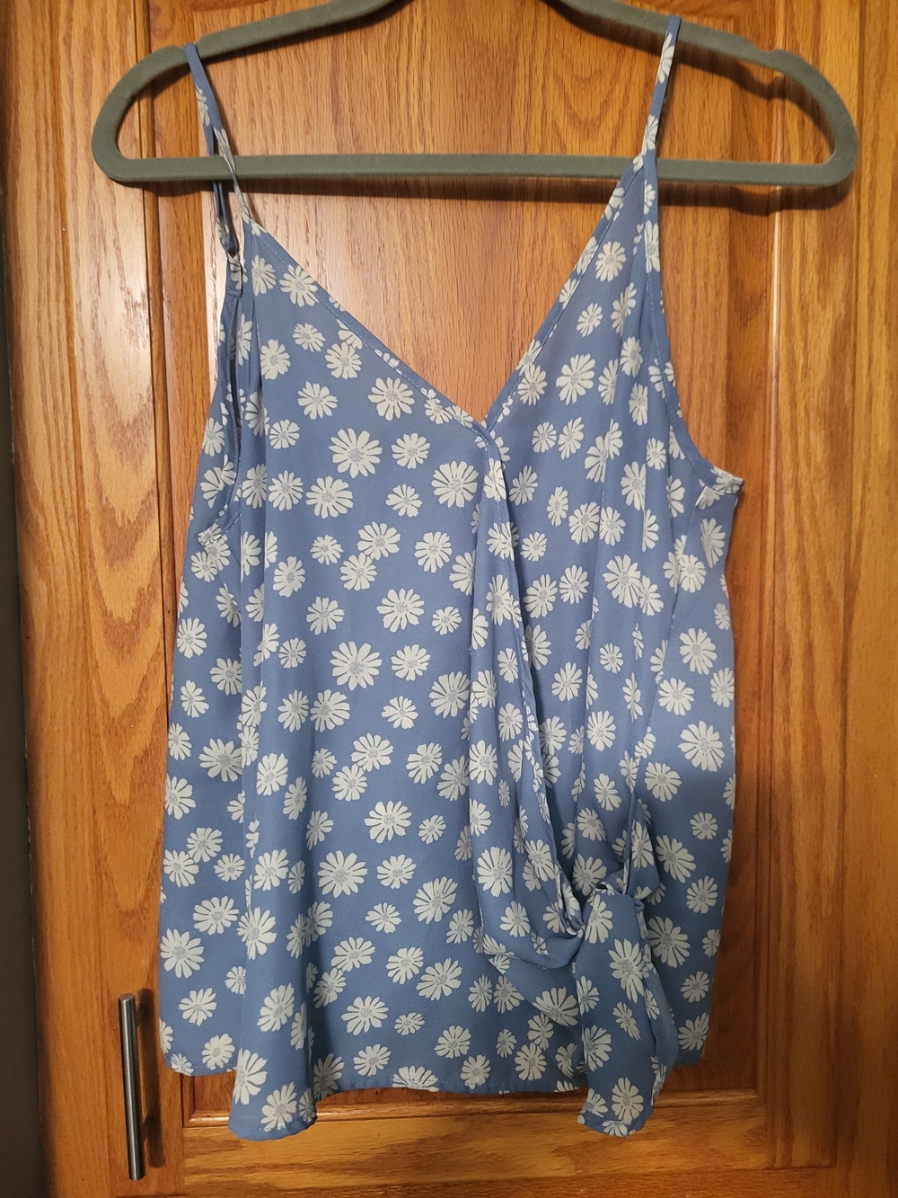 Papermoon Blue Daisy Print Tank Top